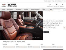 Tablet Screenshot of michaelcadillac.com